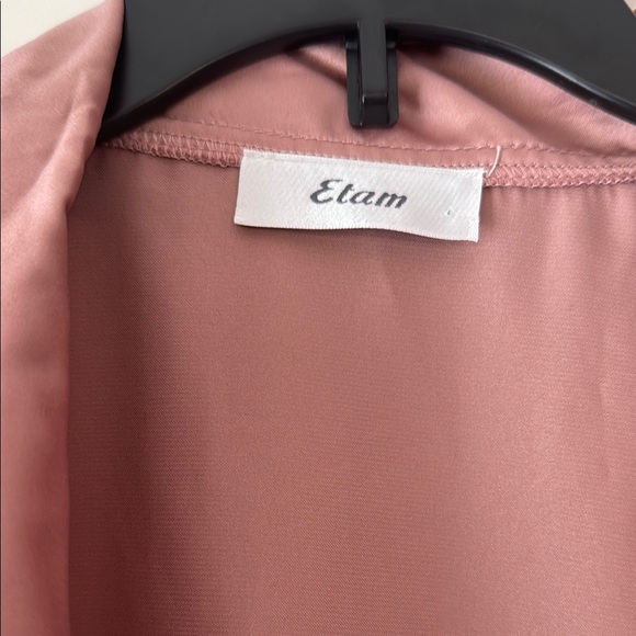 Women’s short Pink Satin Robe - Picture 4 of 7